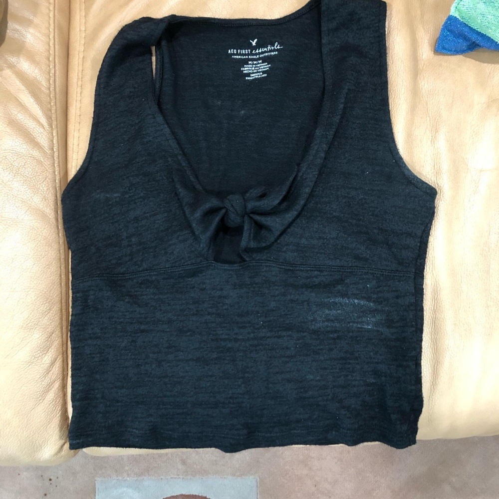 Black tank top